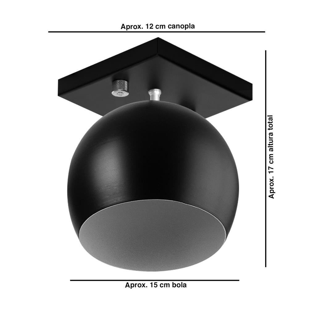 Plafon Bola de Alumínio, Bivolt - Cobre| Alma & Casa