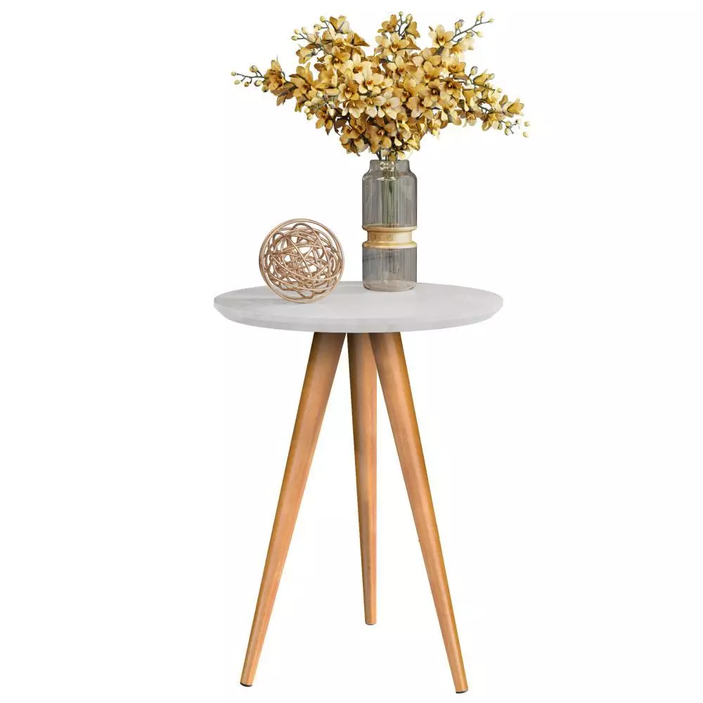 Conjunto de Mesas para Sala Classic Sofá Redonda com Pés Palito Decoração