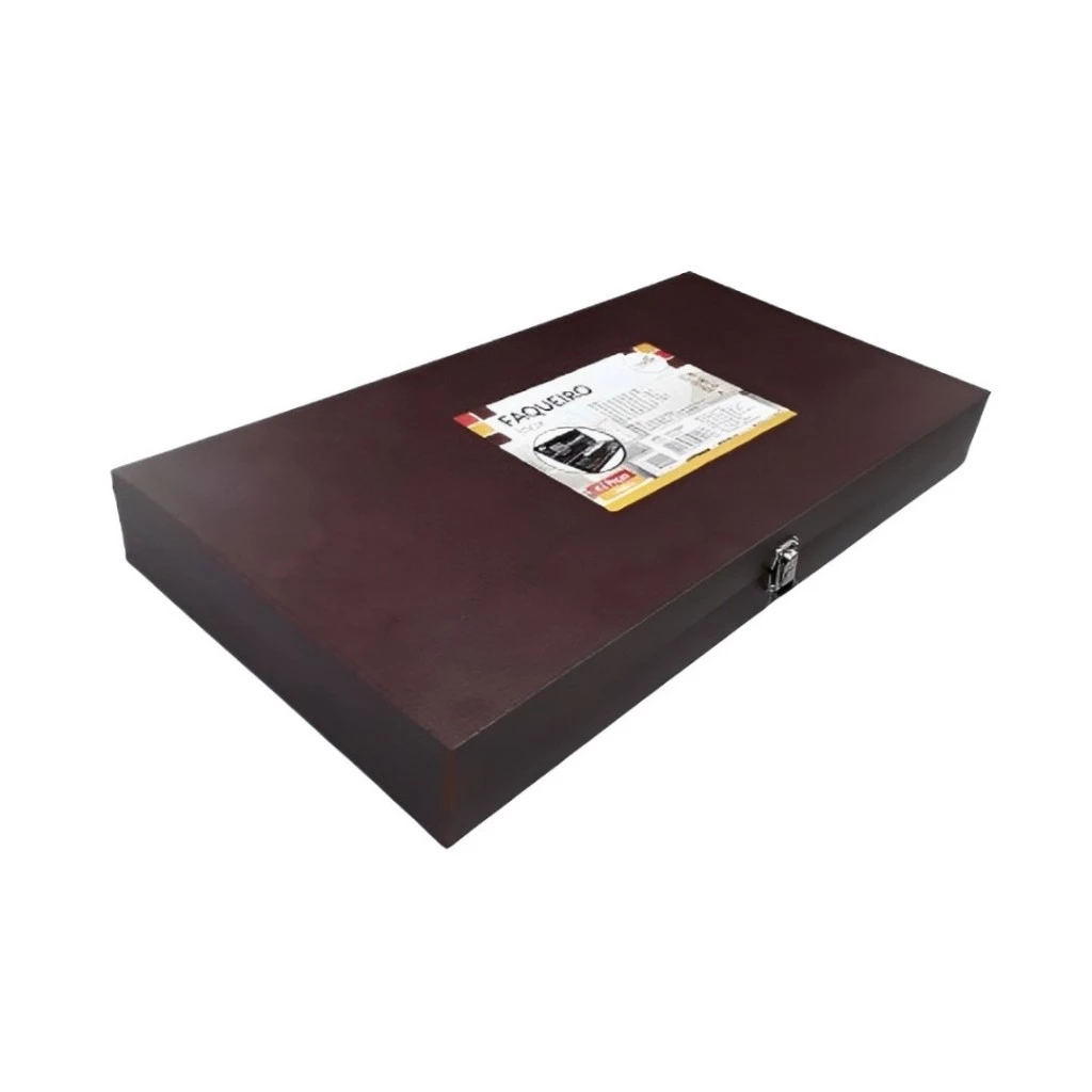 Faqueiro Premium 42 Peças com Maleta de Madeira | Alma & Casa
