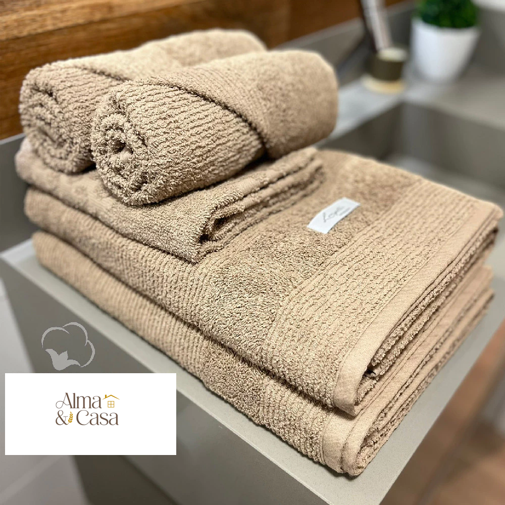 Jogo de Toalhas Egípcias Quefren Branco Luxo | Alma & Casa