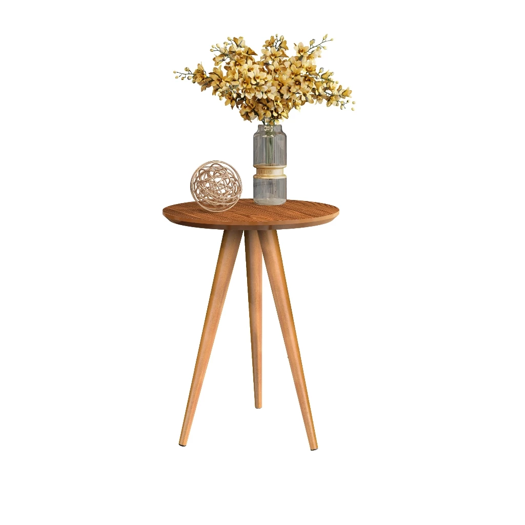 Conjunto de Mesas para Sala Classic Sofá Redonda com Pés Palito Decoração