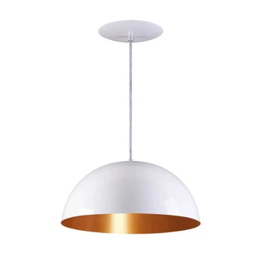 Pendente Meia Lua 34cm em Alumínio – Design Moderno e Sofisticado | Alma & Casa