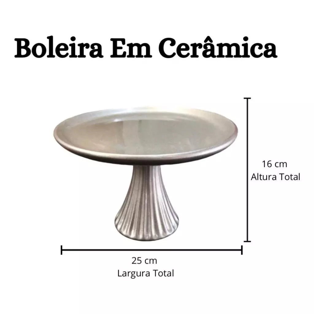 Boleira de Cerâmica para Festa e Decoração | Alma & Casa