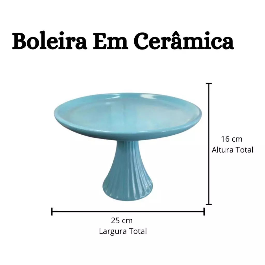 Boleira de Cerâmica para Festa e Decoração | Alma & Casa