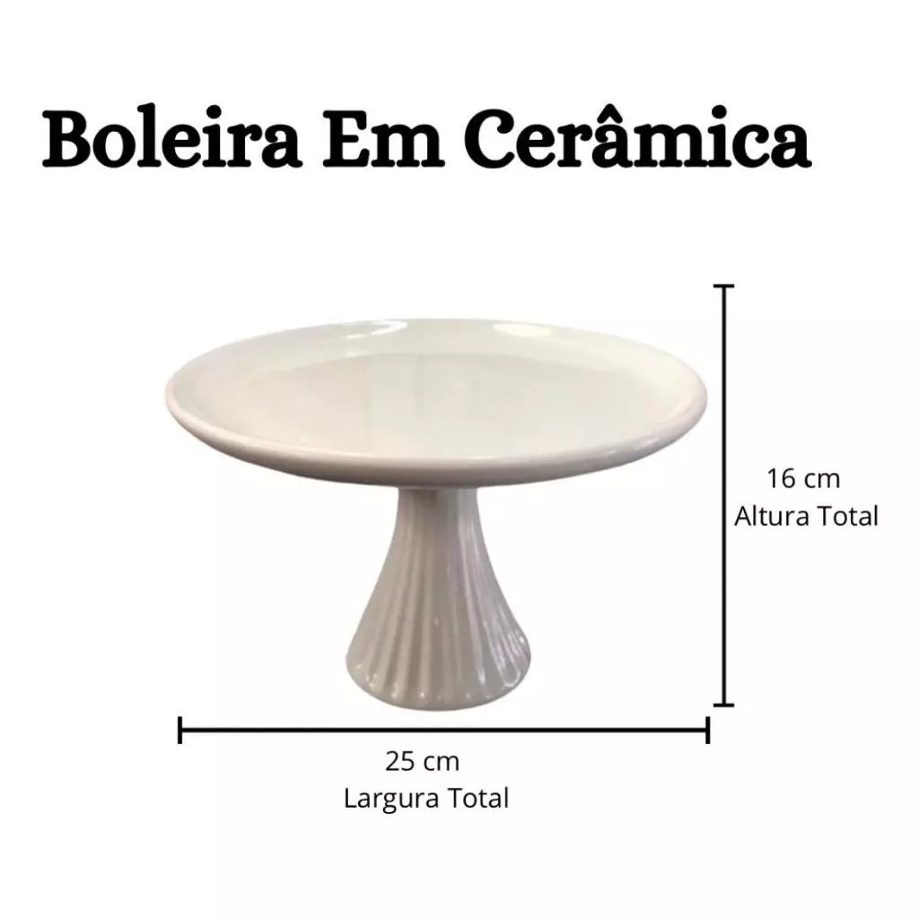 Boleira de Cerâmica para Festa e Decoração | Alma & Casa