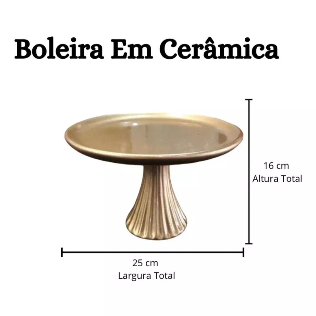Boleira de Cerâmica para Festa e Decoração | Alma & Casa