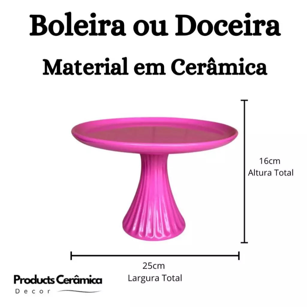 Boleira de Cerâmica para Festa e Decoração | Alma & Casa