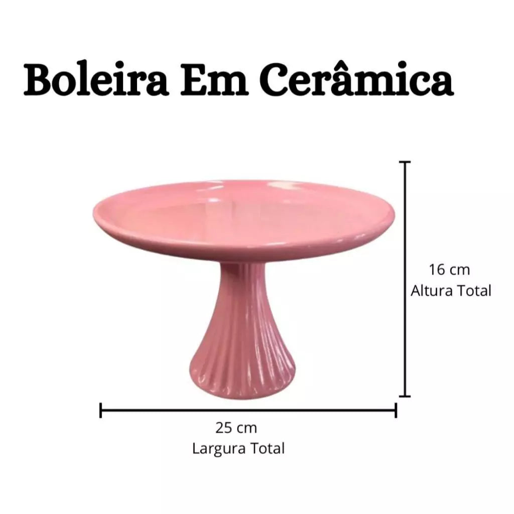 Boleira de Cerâmica para Festa e Decoração | Alma & Casa