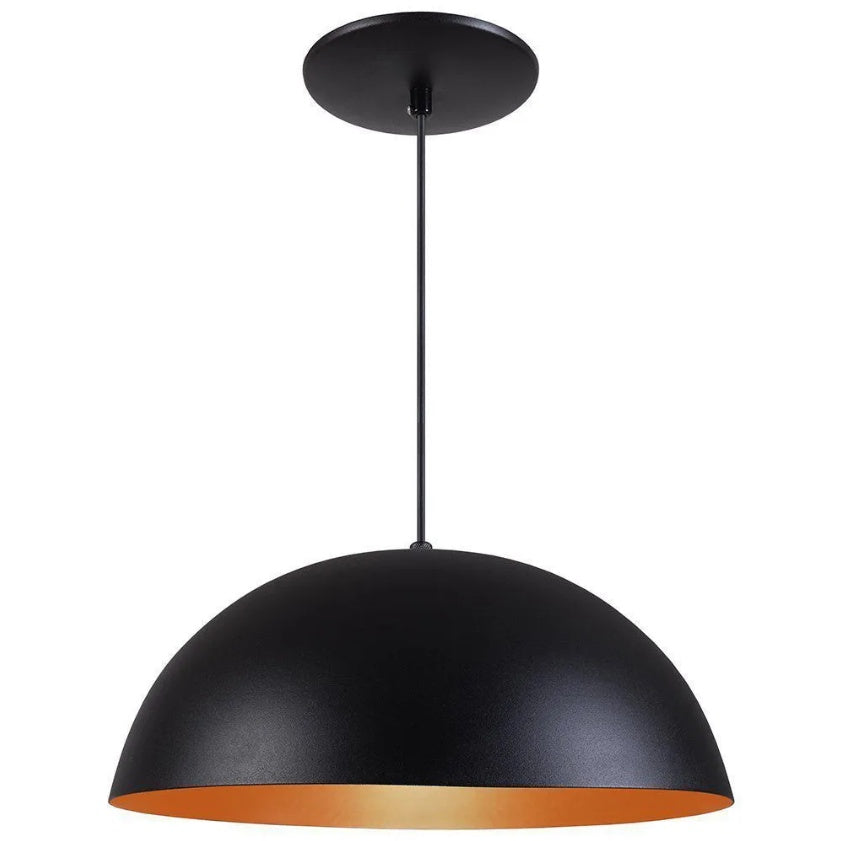 Pendente Meia Lua 34cm em Alumínio – Design Moderno e Sofisticado | Alma & Casa