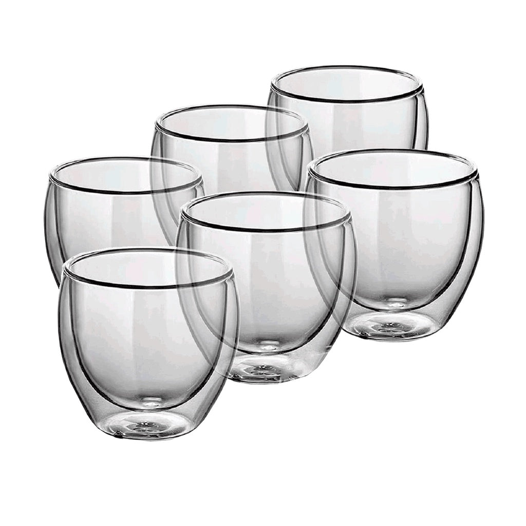 Copo Duplo Vidro 250ml: Design Térmico e Elegante | Alma & Casa