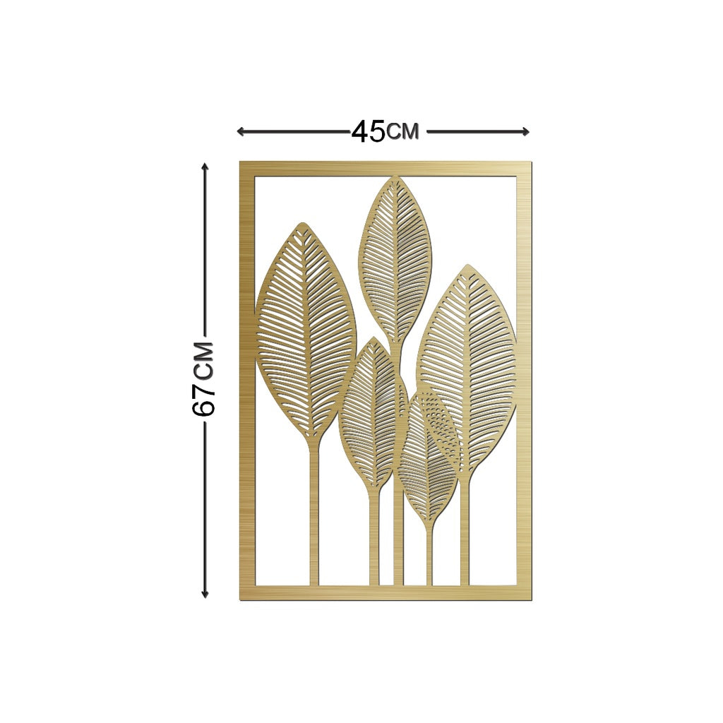 Quadro Decorativo Folhagem Folhas Quadro Enfeite Parede