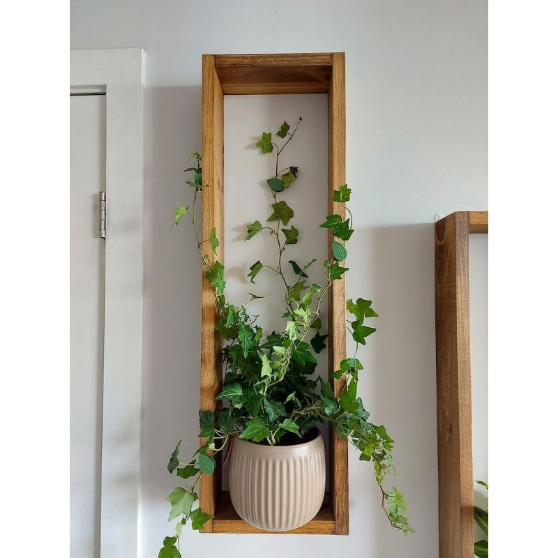 KIT2 Nichos Retangular Decorativos Organizador Madeira Pinus