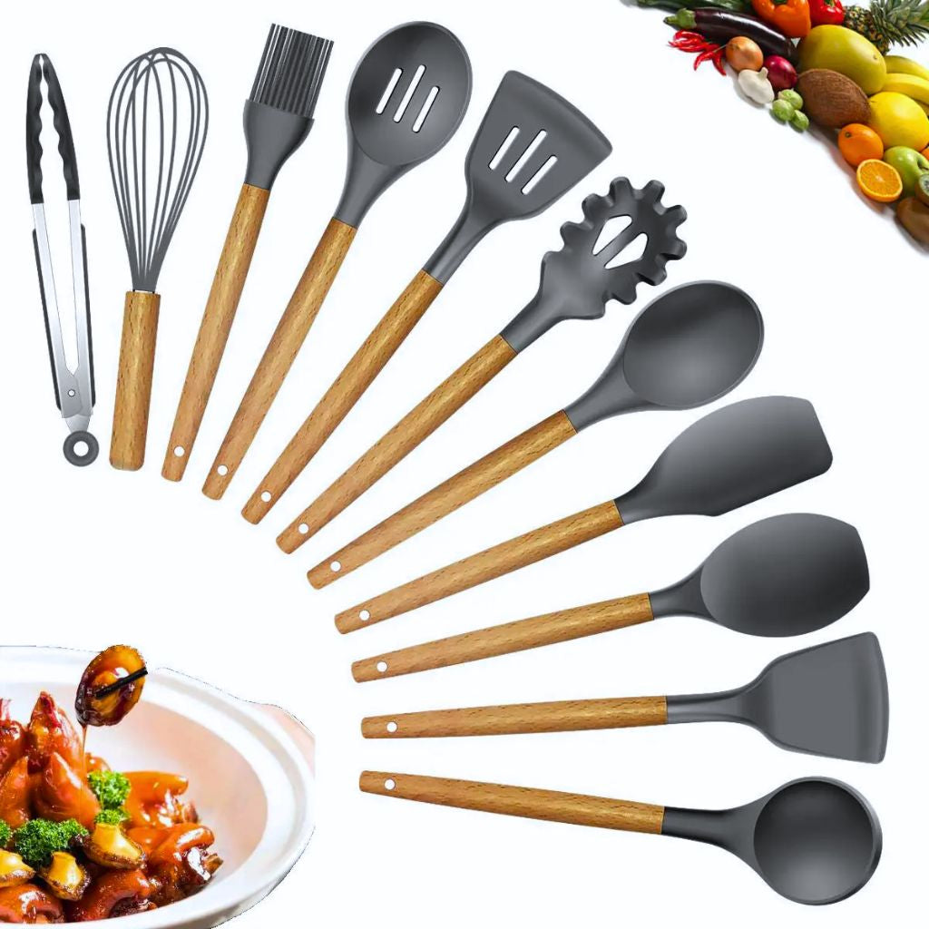 Conjunto de Utensílios Elegância Culinária 12 pcs | Alma & Casa