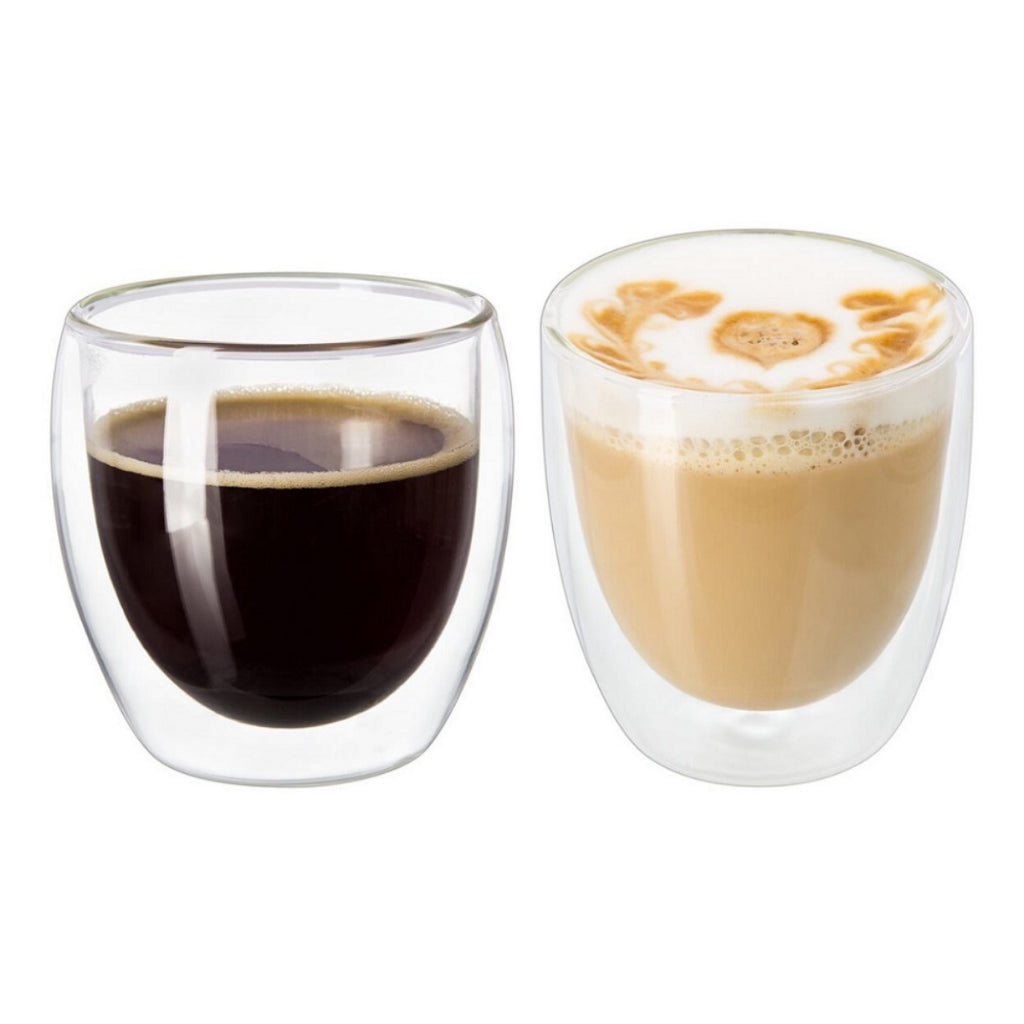 Jogo 6 Copos de Vidro Duplo 80ml: Design e Charme | Alma & Casa