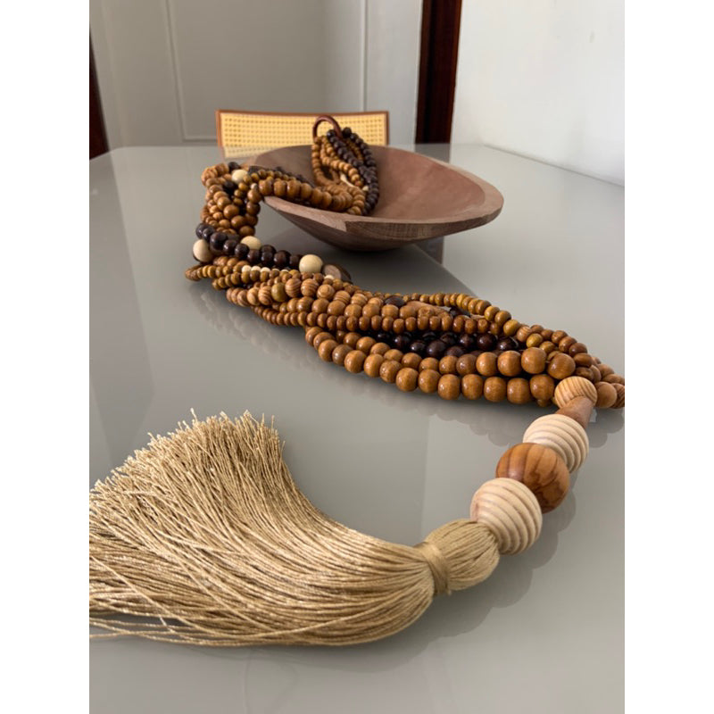 Beleza Natural: Colar de Madeira Artesanal | Alma & Casa