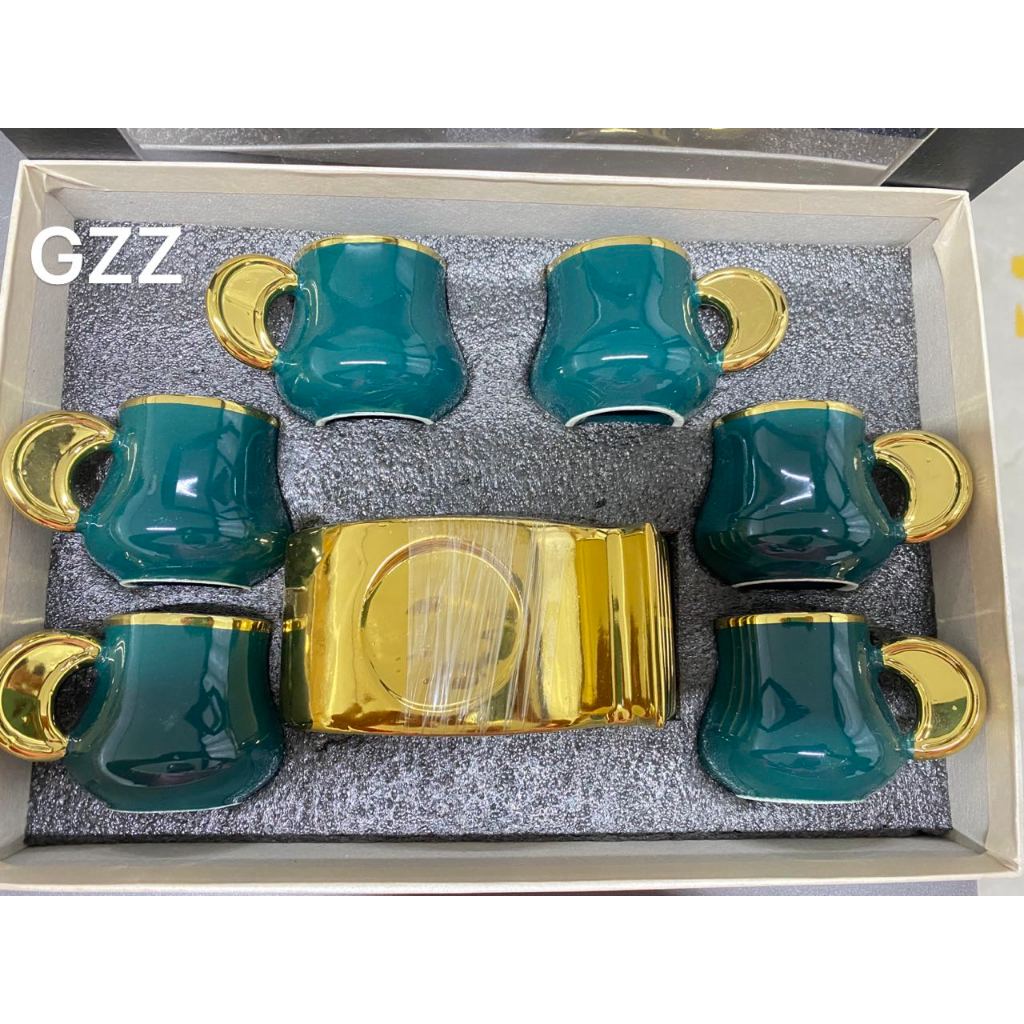 Xícara de café Kit com 12 peças de Cerâmica em Pocelana mega top