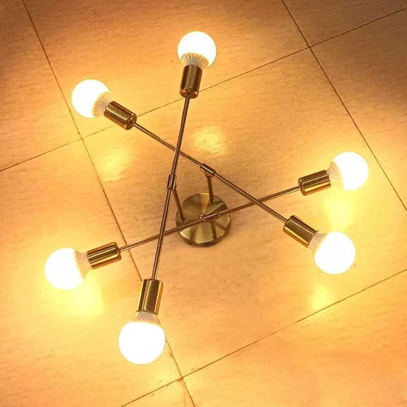 Lustre Nórdico Ouro Antigo | Sofisticação e Estilo para Seu Ambiente
