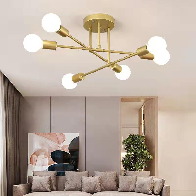 Lustre Nórdico Ouro Antigo | Sofisticação e Estilo para Seu Ambiente