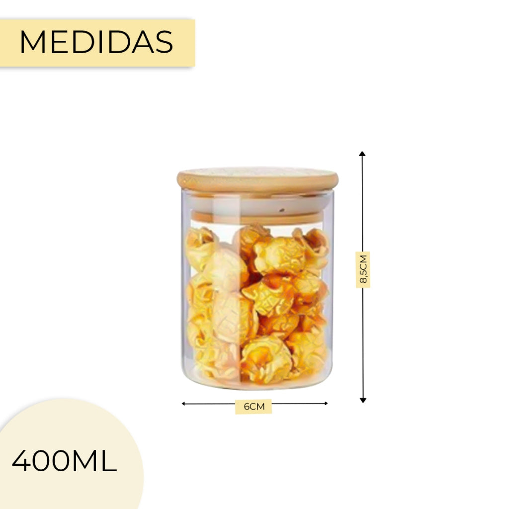 8 Potes Herméticos Estilo Minimalista Requinte| Alma & Casa