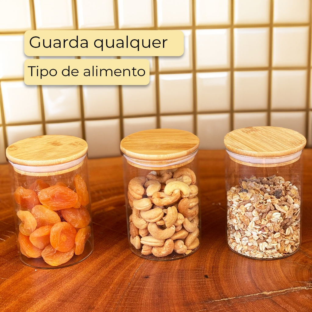 8 Potes Herméticos Estilo Minimalista Requinte| Alma & Casa