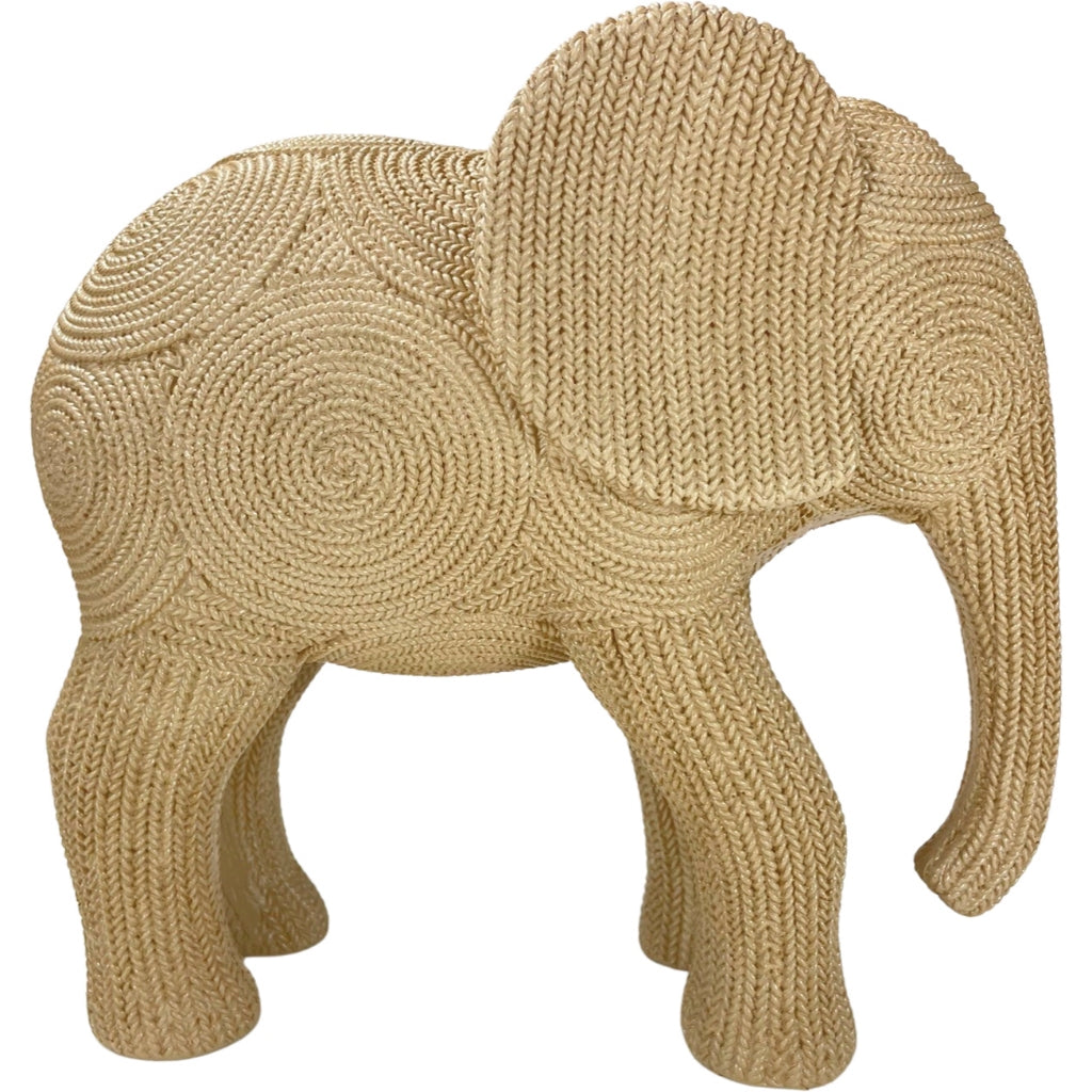 Estatueta Elefante - Estilo Rattan - Tendência
