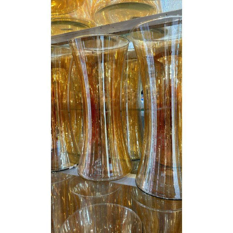 Vaso em Vidro Âmbar com Design Clássico | Alma & Casa