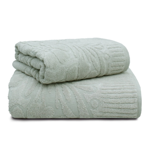 Jogo/Kit 2 Toalhas 1 Banho + 1 Rosto Velvet Flower Aveludada Super Macia 100% Algodão Alta Absorção