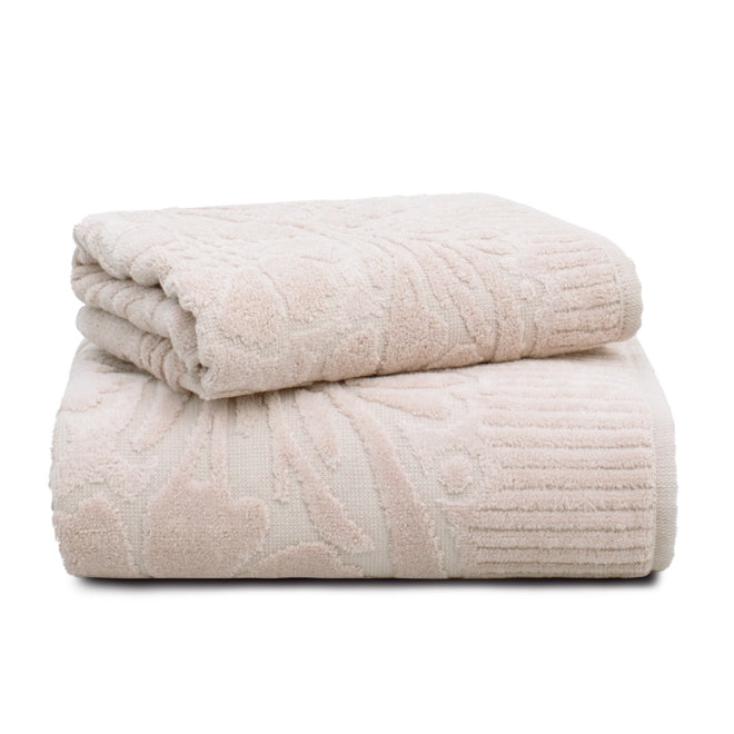 Jogo/Kit 2 Toalhas 1 Banho + 1 Rosto Velvet Flower Aveludada Super Macia 100% Algodão Alta Absorção