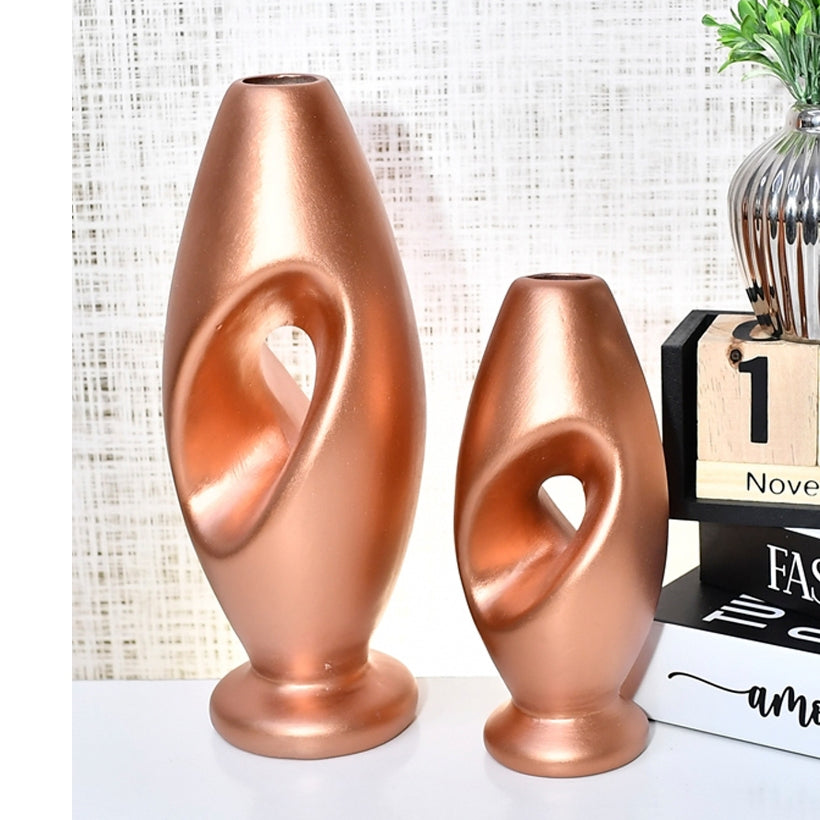Dupla de Vasos em Cerâmica – Design Moderno | Alma & Casa