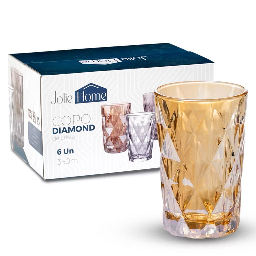 Copos Linha Diamante: Brilho e Estilo à Mesa | Alma & Casa