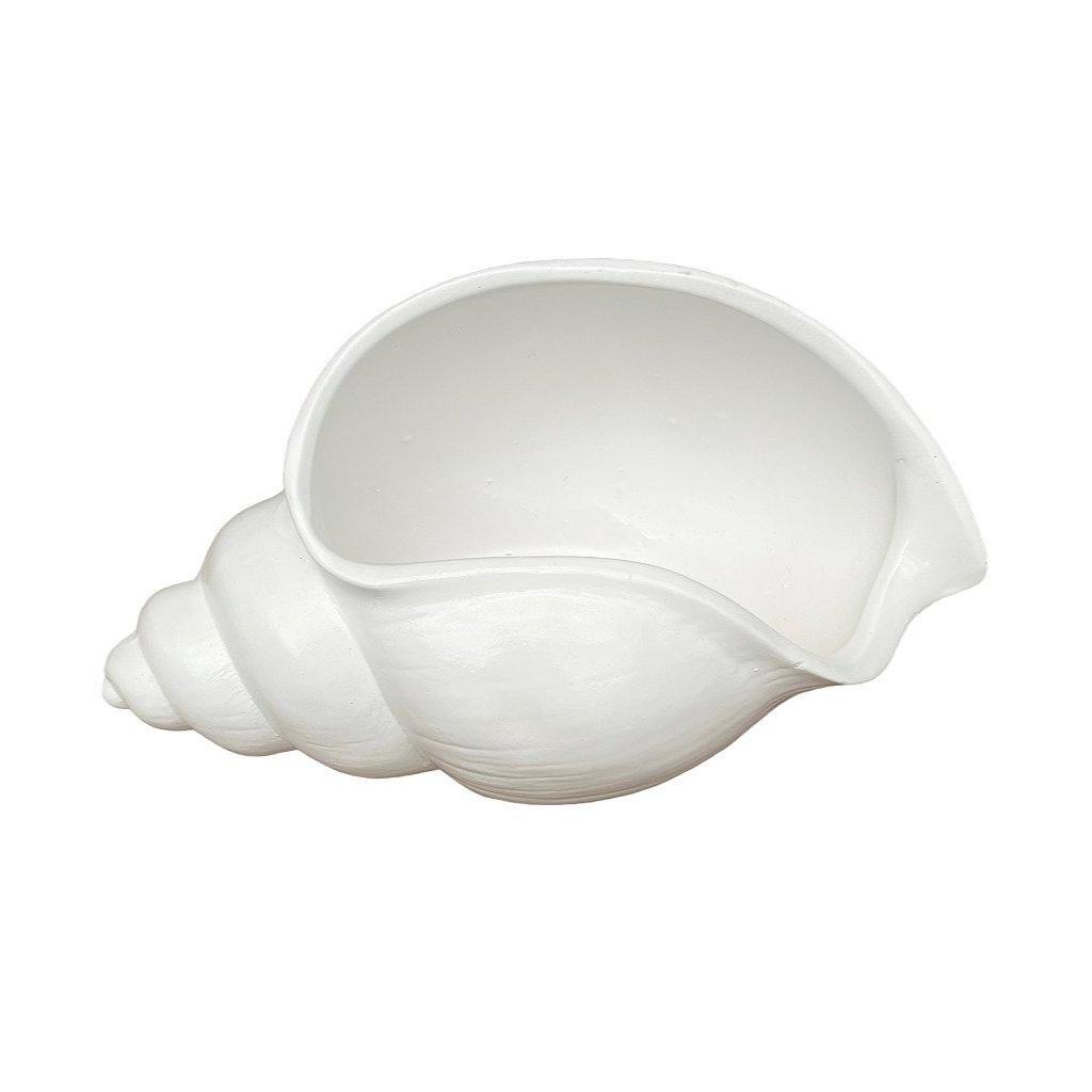Vaso de Cerâmica Concha Branca – Decoração Sofisticada | Alma & Casa
