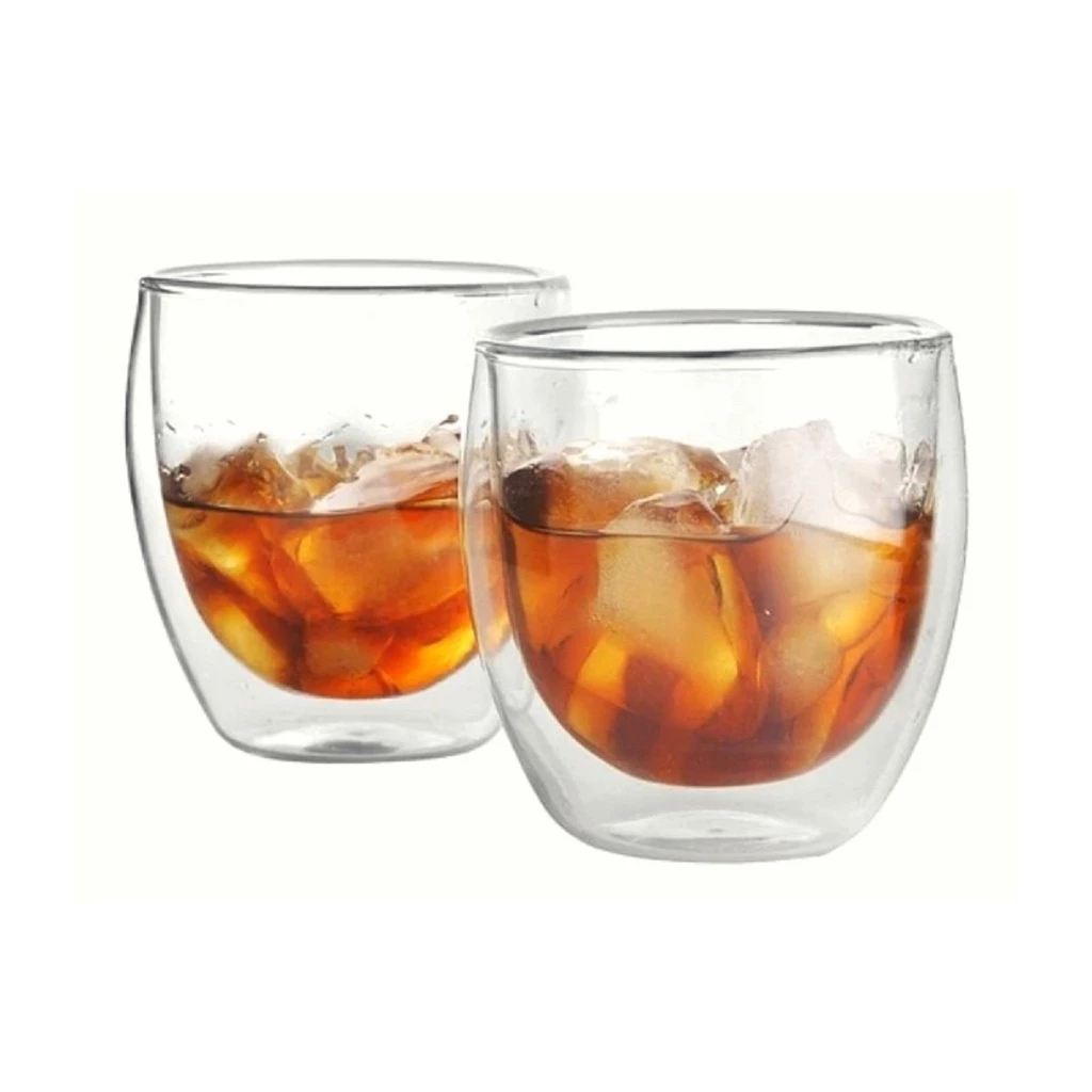 Copo Duplo Vidro 250ml: Design Térmico e Elegante | Alma & Casa