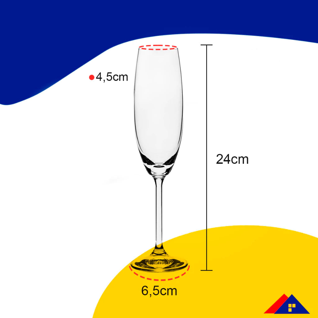 Elegância em Cristal: Taças Champagne Bohemia | Alma & Casa
