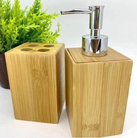 Jogo de Banheiro Bambu com Charme Natural | Alma & Casa