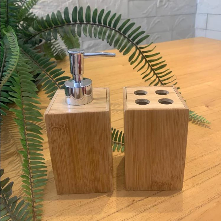 Jogo de Banheiro Bambu com Charme Natural | Alma & Casa