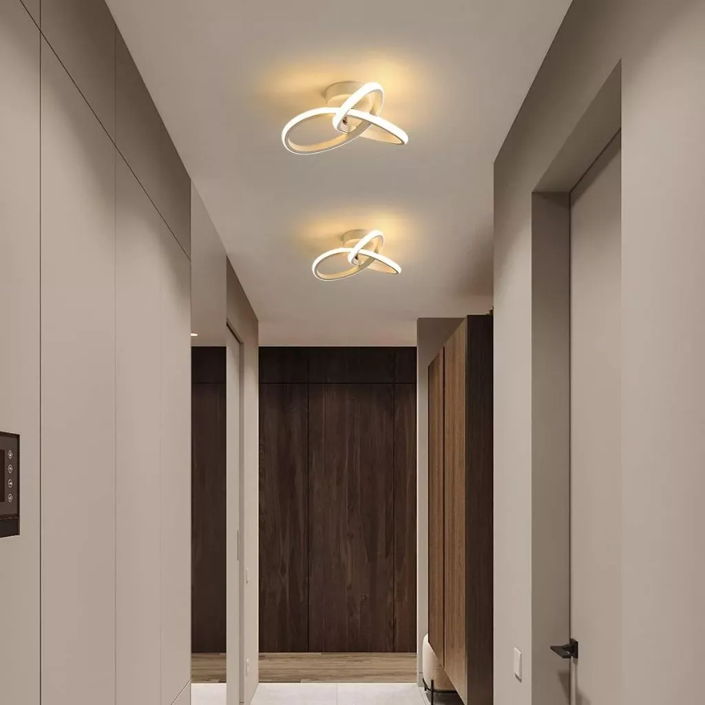 Lustre LED Contemporâneo em Design Escultural e Luz Suave | Alma & Casa