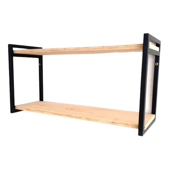 Prateleiras Nicho Industrial em Ferro e MDF | Alma & Casa