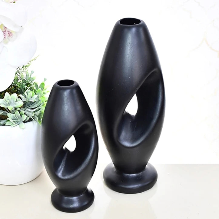 Dupla de Vasos em Cerâmica – Design Moderno | Alma & Casa