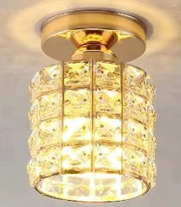 Luminária de Cristal Moderna para Corredor e Sala | Alma & Casa