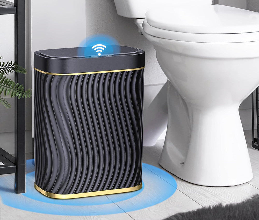 Lixeira com Sensor Touch 8L Preta: Elegância e Praticidade | Alma & Casa