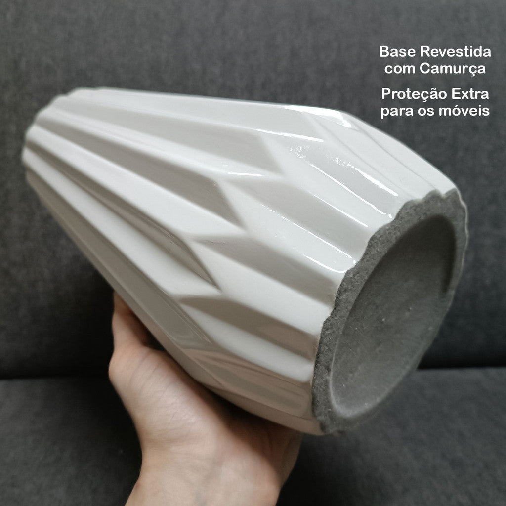 Par de Vasos Diamante em Cerâmica Contemporânea | Alma & Casa