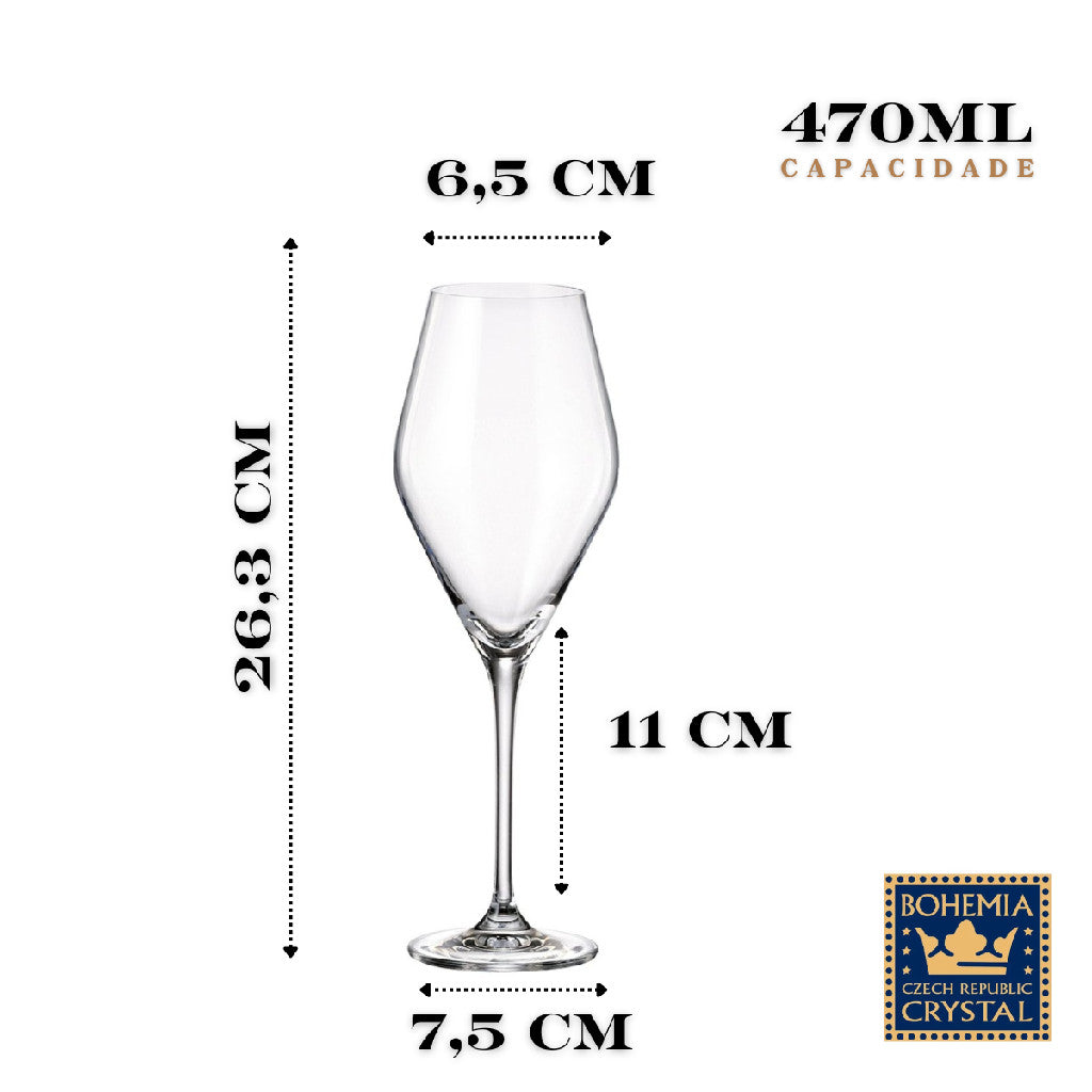 Brinde com Estilo: Taças de Cristal Loxia 470ml | Alma & Casa