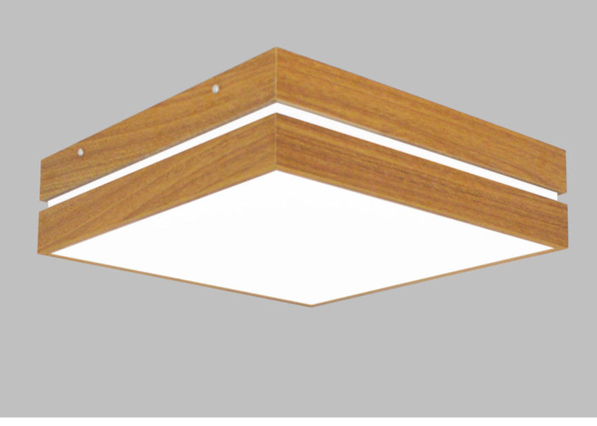Plafon Friso MDF Louro Freijó – Iluminação Sofisticada | Alma & Casa