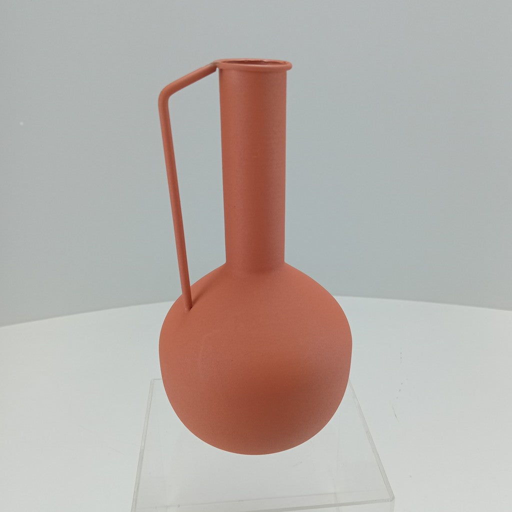 Vaso Decorativo em Metal Rosa Elegante | Alma & Casa
