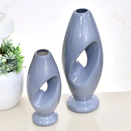 Dupla de Vasos em Cerâmica – Design Moderno | Alma & Casa