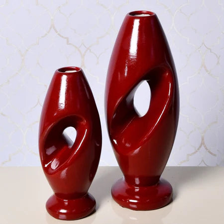 Dupla de Vasos em Cerâmica – Design Moderno | Alma & Casa