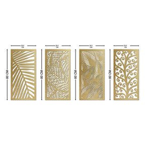 Kit 4 Quadro Natureza Decoração Para Sala Grande Enfeite Elegante