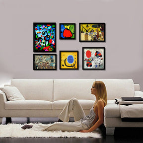 Reprodução de  Quadros Joan Miró – Arte Abstrata Exclusiva | Alma & Casa