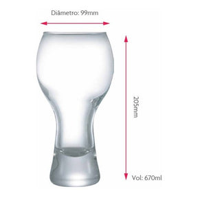 Copo para Cerveja Escura 670m 6Pcs : Aroma & Profundidade | Alma & Casa