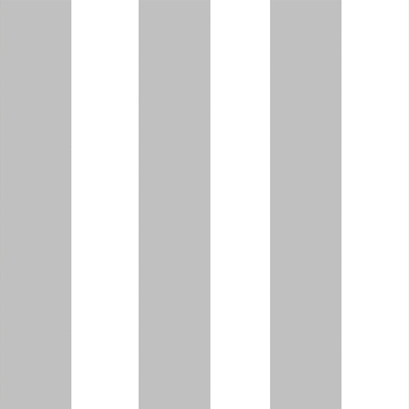 Papel de Parede Adesivo Listras Cinza e Branco Vertical
